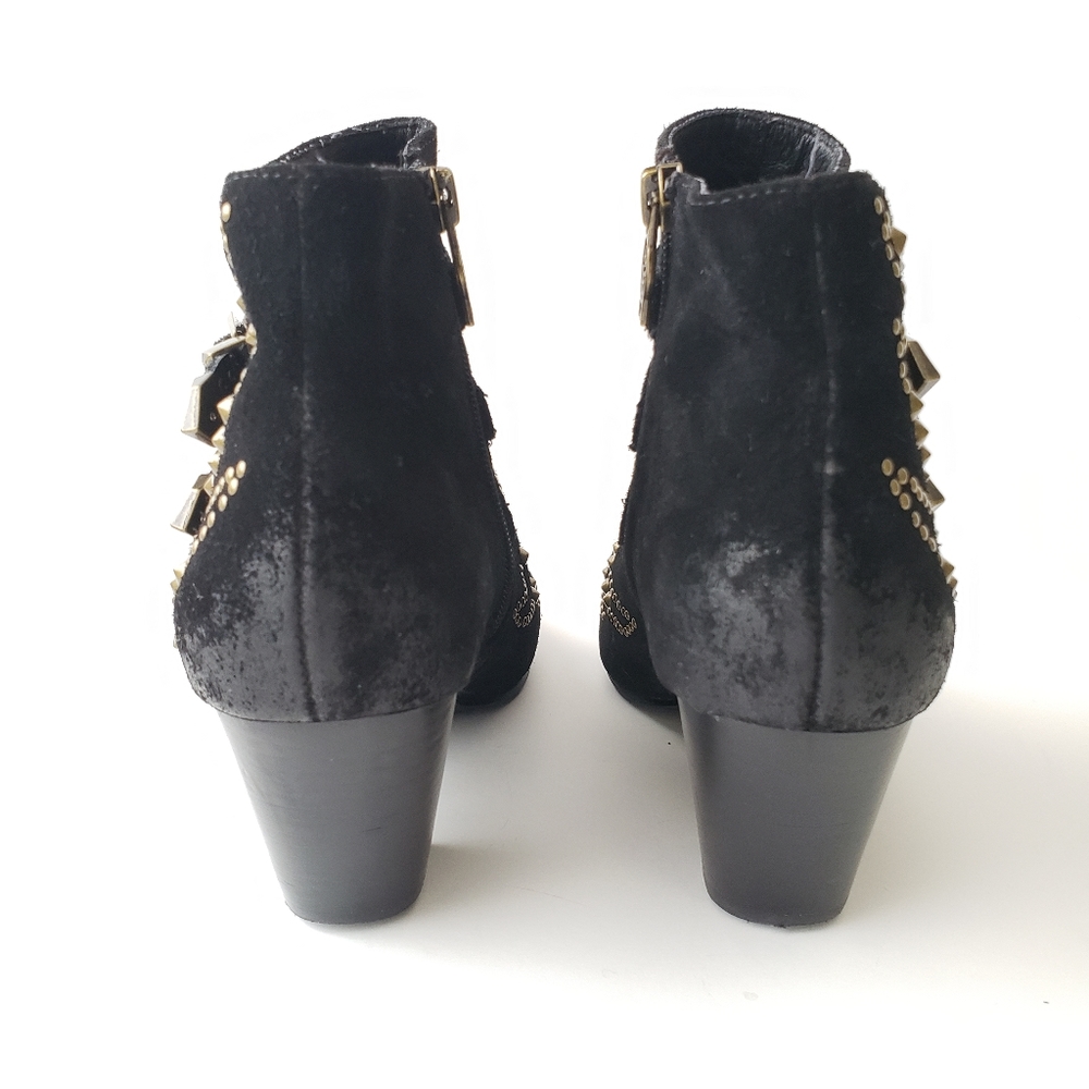Ash Joyce Suede Studded Motif Booties Size 7 - Picture 5 of 12
